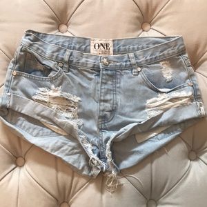 One Teaspoon Bandits Jean Shorts